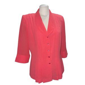 Danny & Nicole New York Vintage 90's Collared Button Down Blouse Sz 12 (Medium)